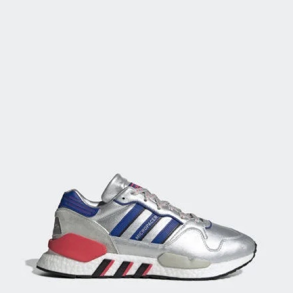 Adidas ZX930 x EQT Micropacer - Silver Metallic/Powder Blue/Shock Red - Picture 1 of 8